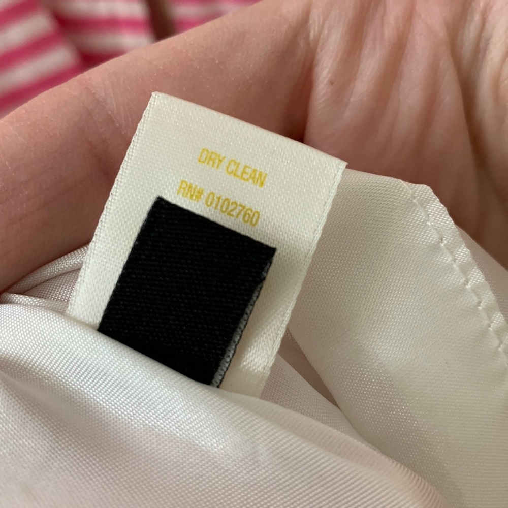 KATE SPADE Pink White Sleeveless Dress with Bow - Picture 10 of 16